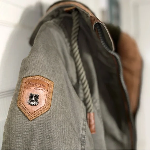 Naketano Women's Olive Hooded Jacket Sz Small - Picture 14 of 16